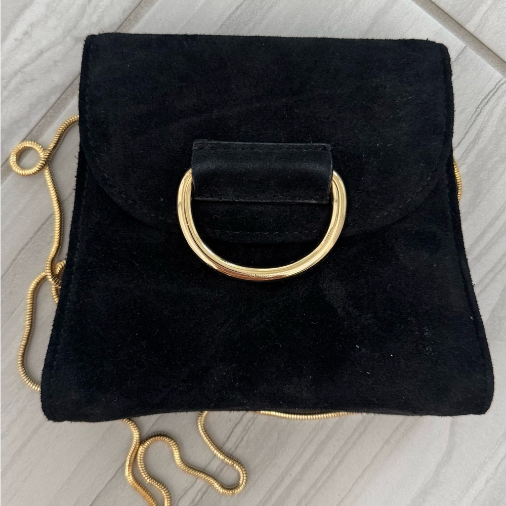 Little Liffner Black Suede Bag